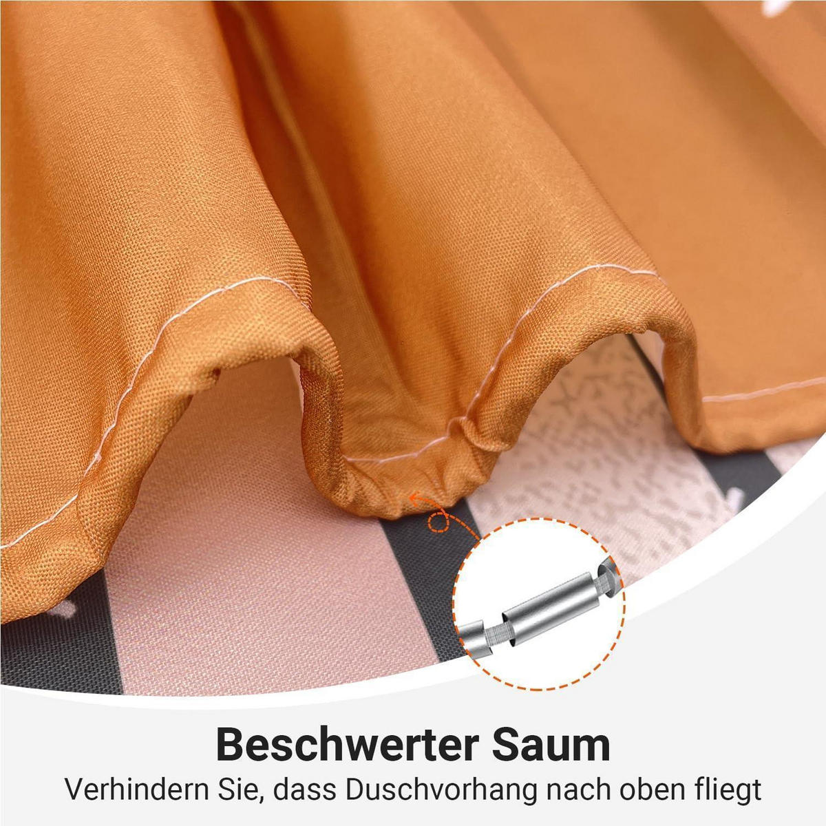 DUSCHVORHANG Boho Style 180 x 200 cm - Multicolor, Textil (180/200cm)