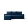 ECKSOFA mit Schlaffunktion SAVIO Poso 05 Links - Dunkelblau, Textil (232/140cm) - Bedante