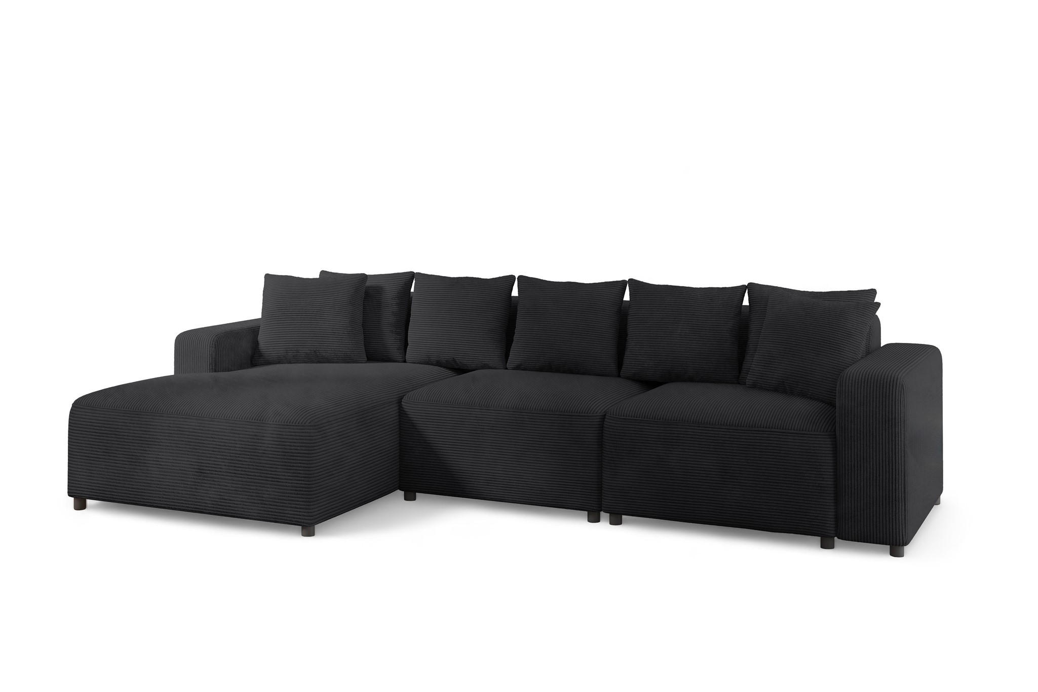 Fun Möbel Ecksofa Anthrazit 331x165 cm