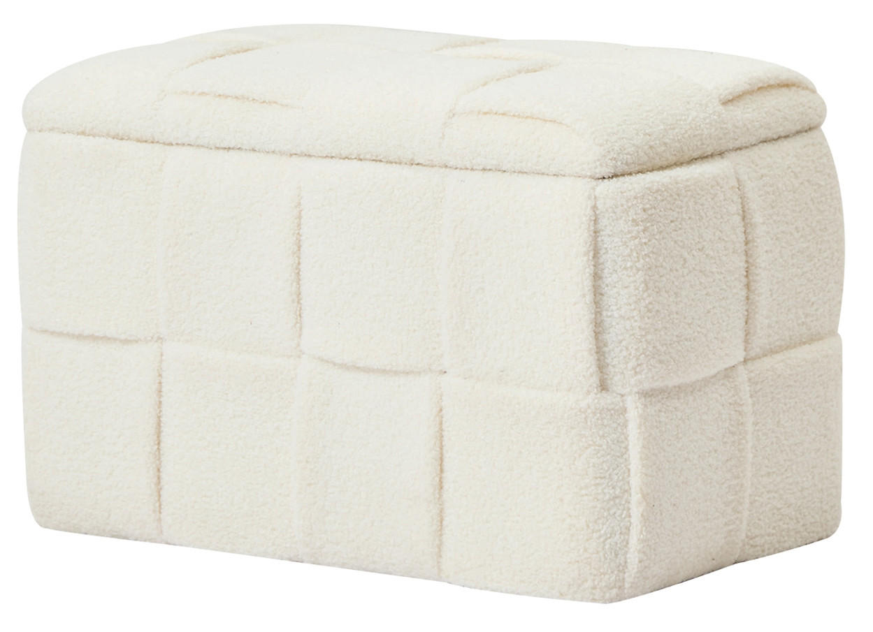 SITZBANK Wolle Weiß - Weiß, Textil (64/38/36cm) - Nordlys