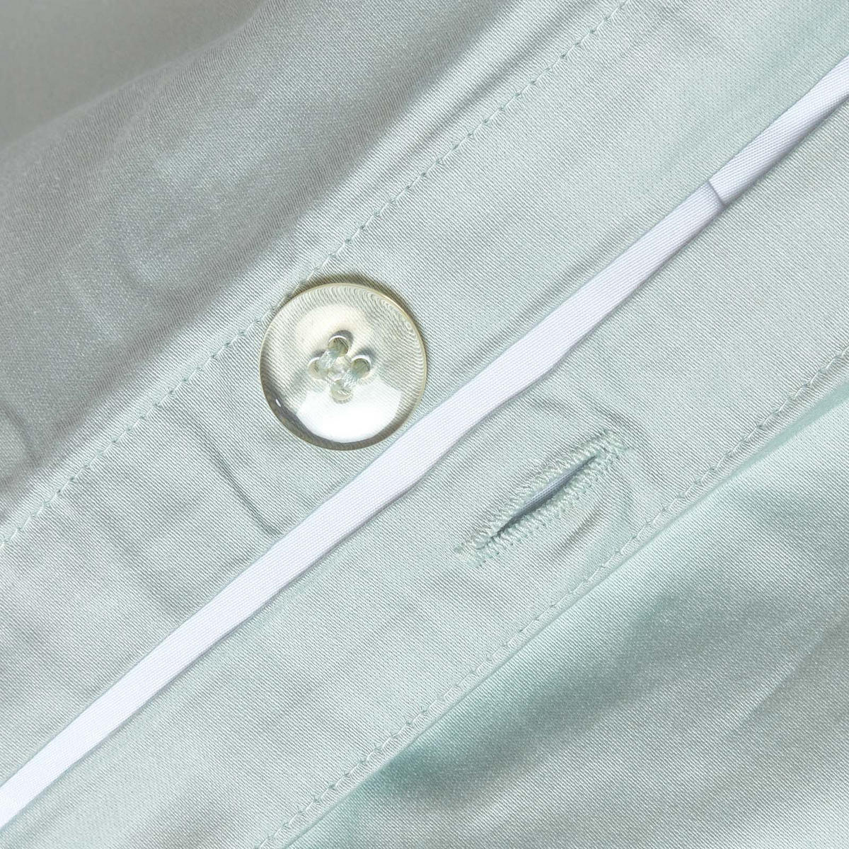 BIO-BETTWÄSCHE Satin Fadendichte 400 - Hellblau, Textil (240/220cm) - Homescapes