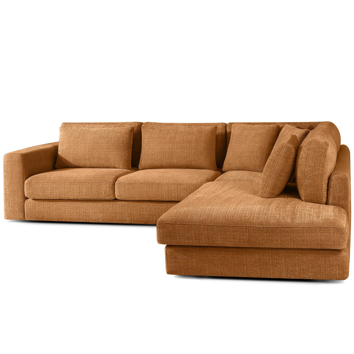ECKSOFA rechts VERUS - Rot, Holz/Holzwerkstoff (297/248cm) - KONSIMO®