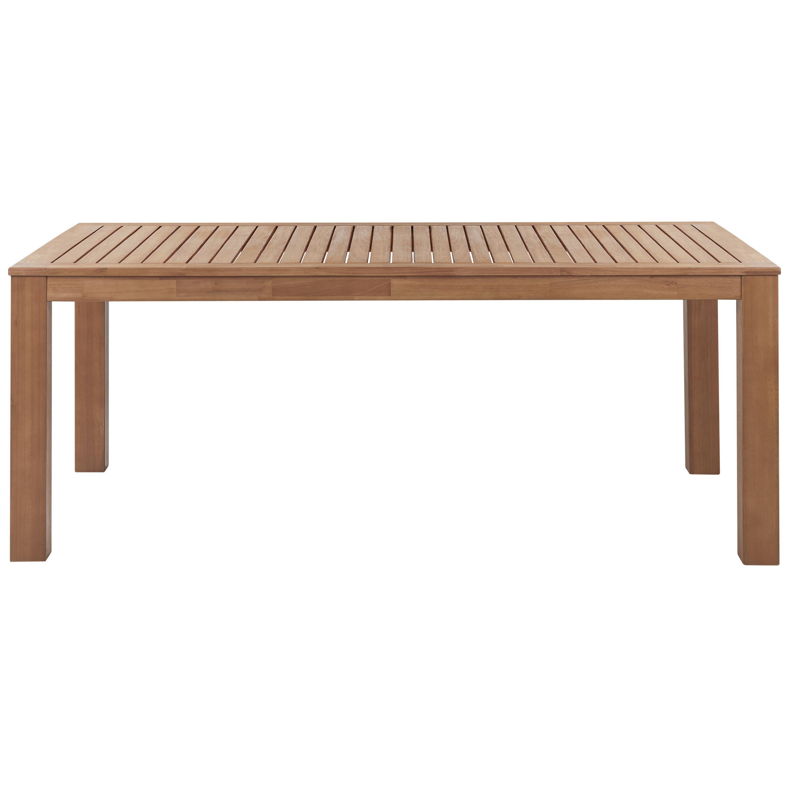 GARTENMÖBEL SET 6-Sitzer Eukalyptusholz hellbraun Monsano - Hellbraun, Holz - Beliani
