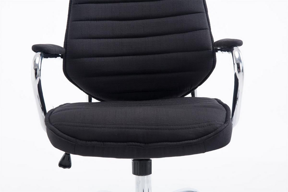BÜROSTUHL Rocket Stoff, Schwarz - Schwarz, Textil/Metall (60/128/67cm) - TPFLiving