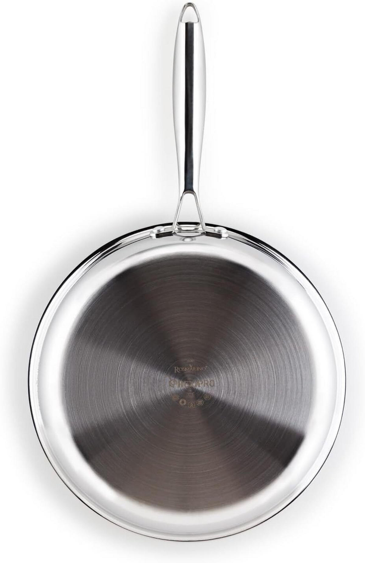 BRATPFANNE HEXAPRO Edelstahl Silber - Silberfarben, Metall (28cm) - Rosmarino