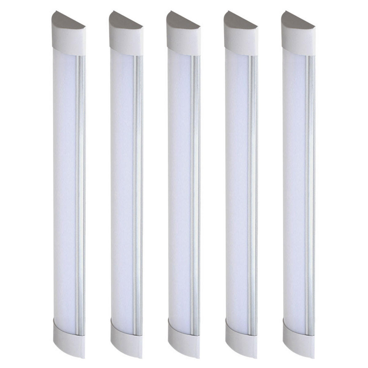 LED UNTERBAULEUCHTE Weiß 4000 Kelvin 5er Set - Weiß, Kunststoff (120/41/2.44cm)