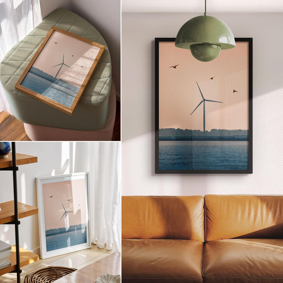 POSTER - 21x29 cm - Mana - Ein friedliches Panorama - Creme, Textil (21/29.7/0.1cm) - TULUP