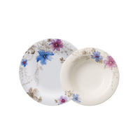 TAFELSERVICE Mariefleur Gris Basic bunt 12er Set - Multicolor, Keramik (26.8/2.3/26.8cm) - Villeroy & Boch