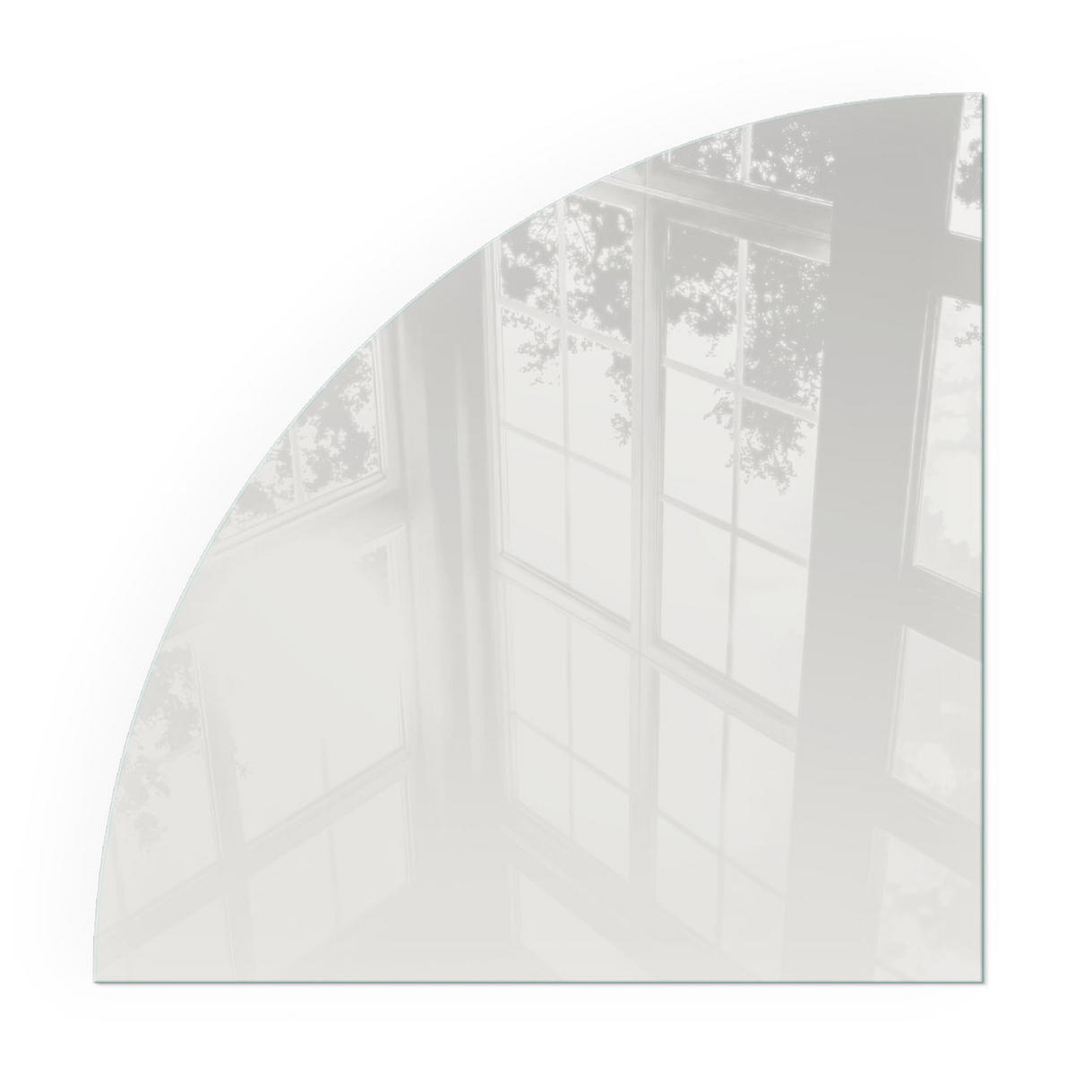 GLASPLATTE für Kamin 100x100 cm - Grau, Glas (100/100/0.4cm) - TULUP