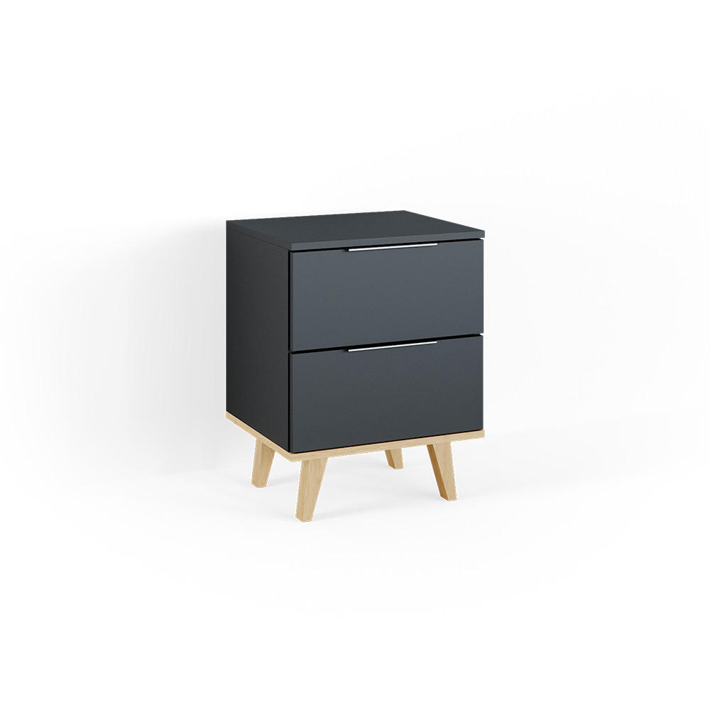 KOMMODE Nautica Anthrazit 45.9 x 60.6 cm - Anthrazit, Holzwerkstoff (46/61/40cm) - Vicco