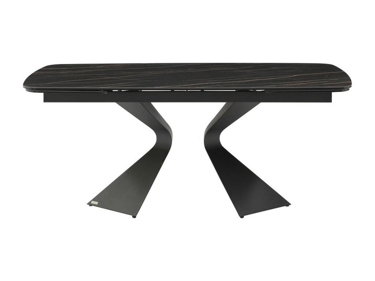 ESSTISCH - 6 Personen, 8 Personen, 10 Personen - Keramik, Glas - Schwarz - KAJARI - Schwarz, Glas/Keramik (90/220/76cm) - Vente-Unique