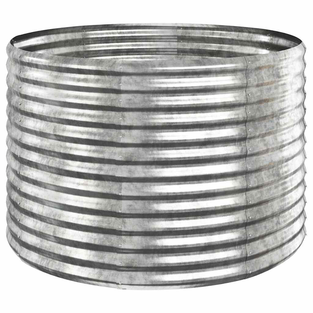HOCHBEET Verzinkter Stahl 100x100x68 cm Silbern - Silberfarben, Metall (100/68/100cm)