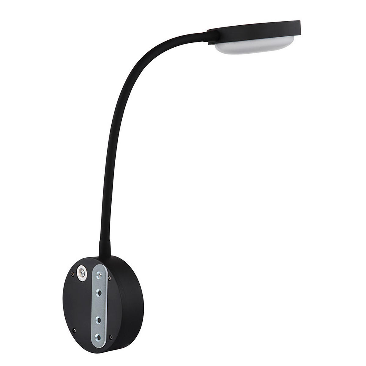 LED WANDLEUCHTE Metall Schwarz Magnethalterung - Schwarz, Metall (10/45/19cm) - Globo Lighting