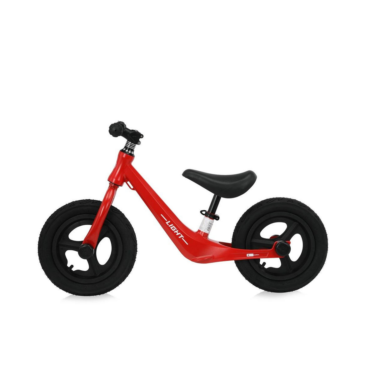 LAUFRAD Light 12 Zoll rot 12 Zoll Lufträder Gummigriffe Sitz und Lenker verstellbar - Rot, Metall (86/40/52cm) - Lorelli