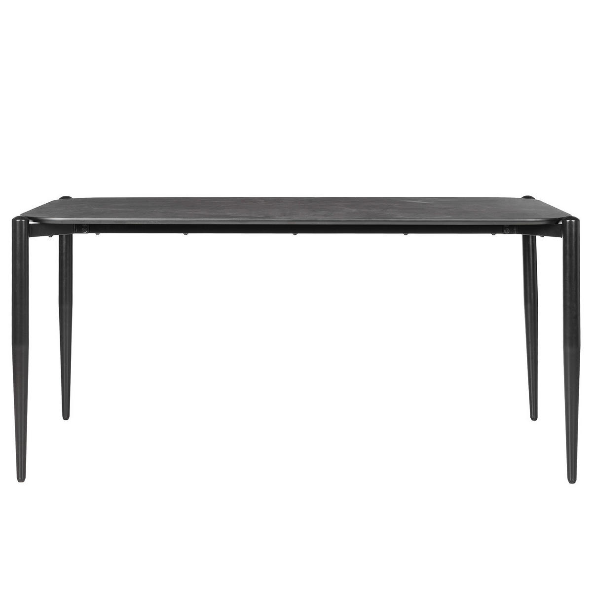 ESSTISCH - Anthrazit, Holzwerkstoff/Metall (90/160/75cm) - home24