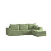 ECKSOFA Sande In Alpine - Hellgrün, Holzwerkstoff/Textil (292/192cm) - Fun Möbel