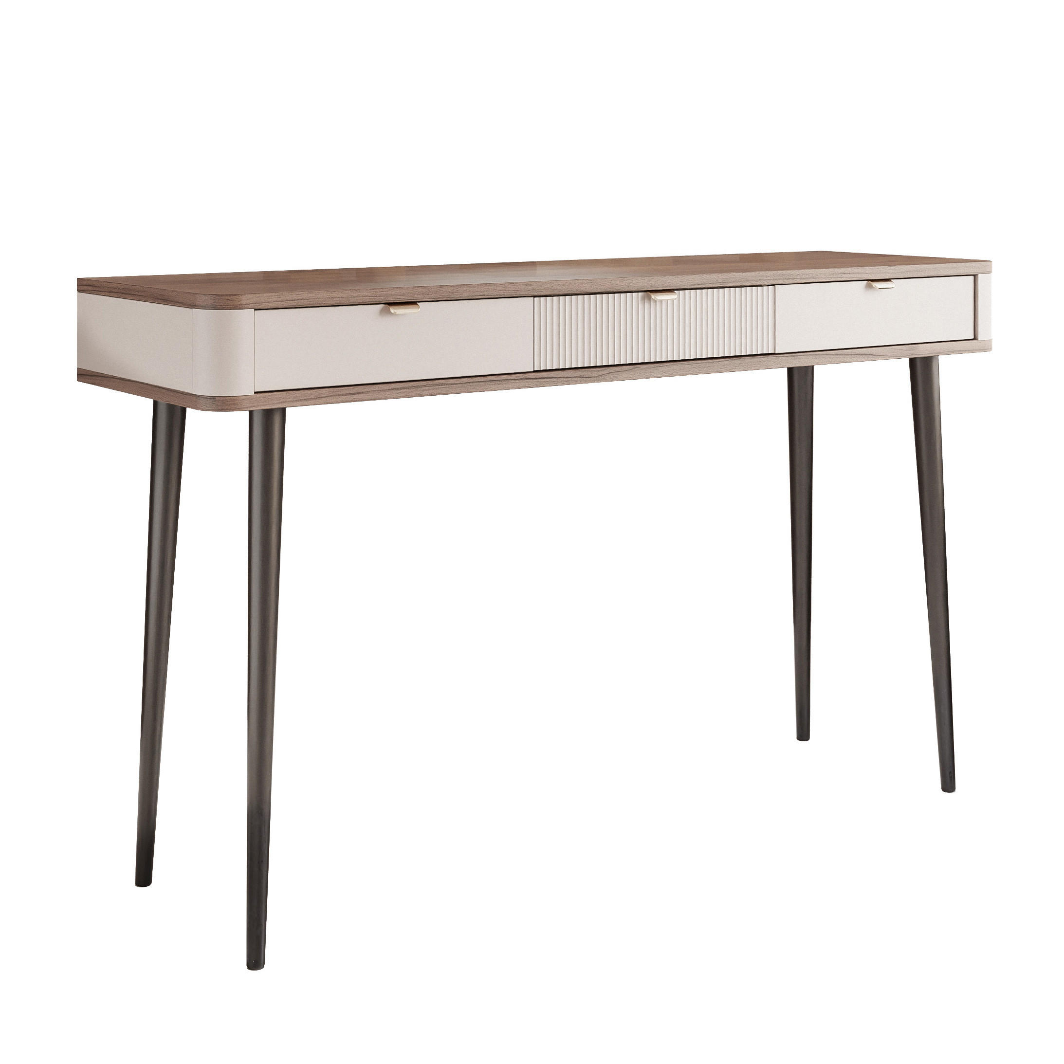 Idohome Schminktisch Kaschmir, Nussbaum 130x82x40 cm