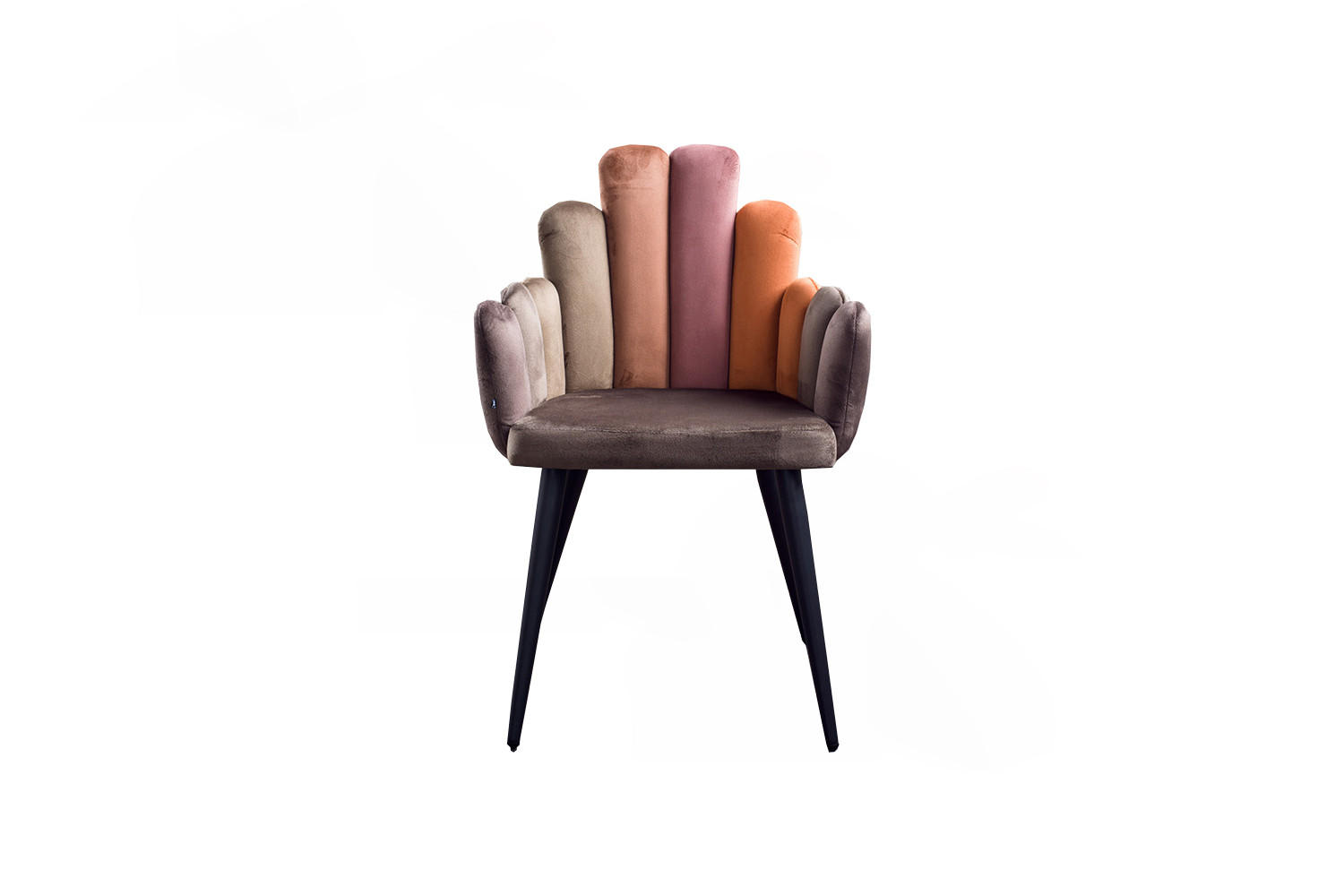 ESSZIMMERSTUHL FREJA Braun Velvet - Dunkelbraun/Schwarz, Kunststoff/Textil (58/85/56cm) - KAWOLA