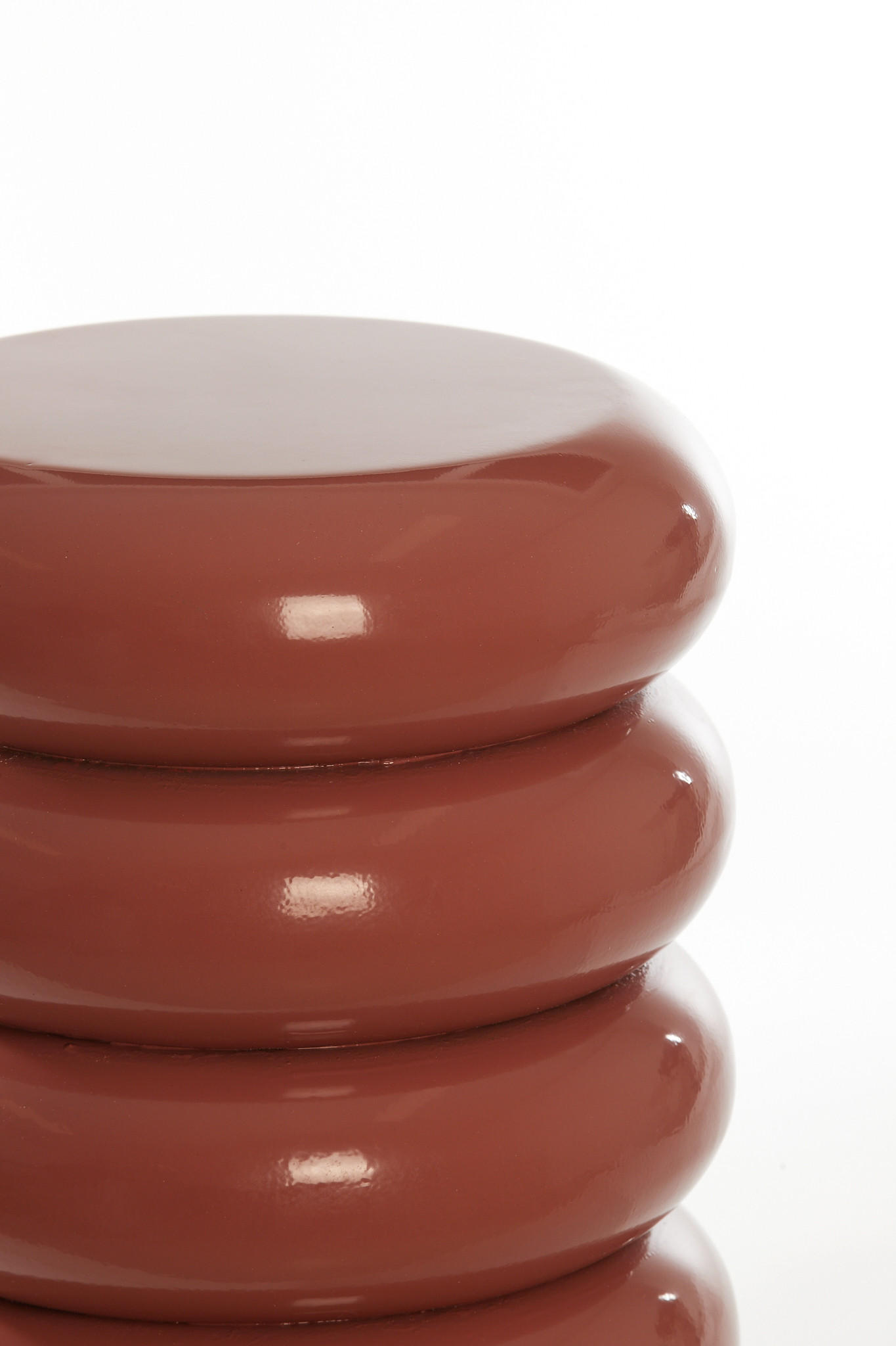 BEISTELLTISCH Mirogi Rot Ø30/40 cm - Rot, Metall (30/30/40cm) - Light & Living