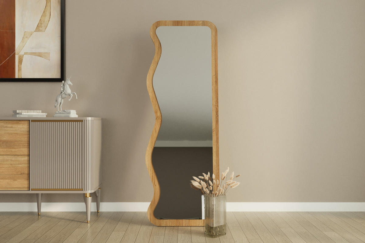 STANDSPIEGEL ALES BEIGE OS 91195 - Beige, Holzwerkstoff (50/160/2cm) - moebel17
