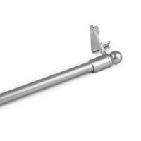 KLEMMSTANGE ausdrehbar/ausziehbar Ø8/10mm Silber (Globe) 100-130 cm - Silberfarben, Metall (1/1/130cm) - Bestlivings