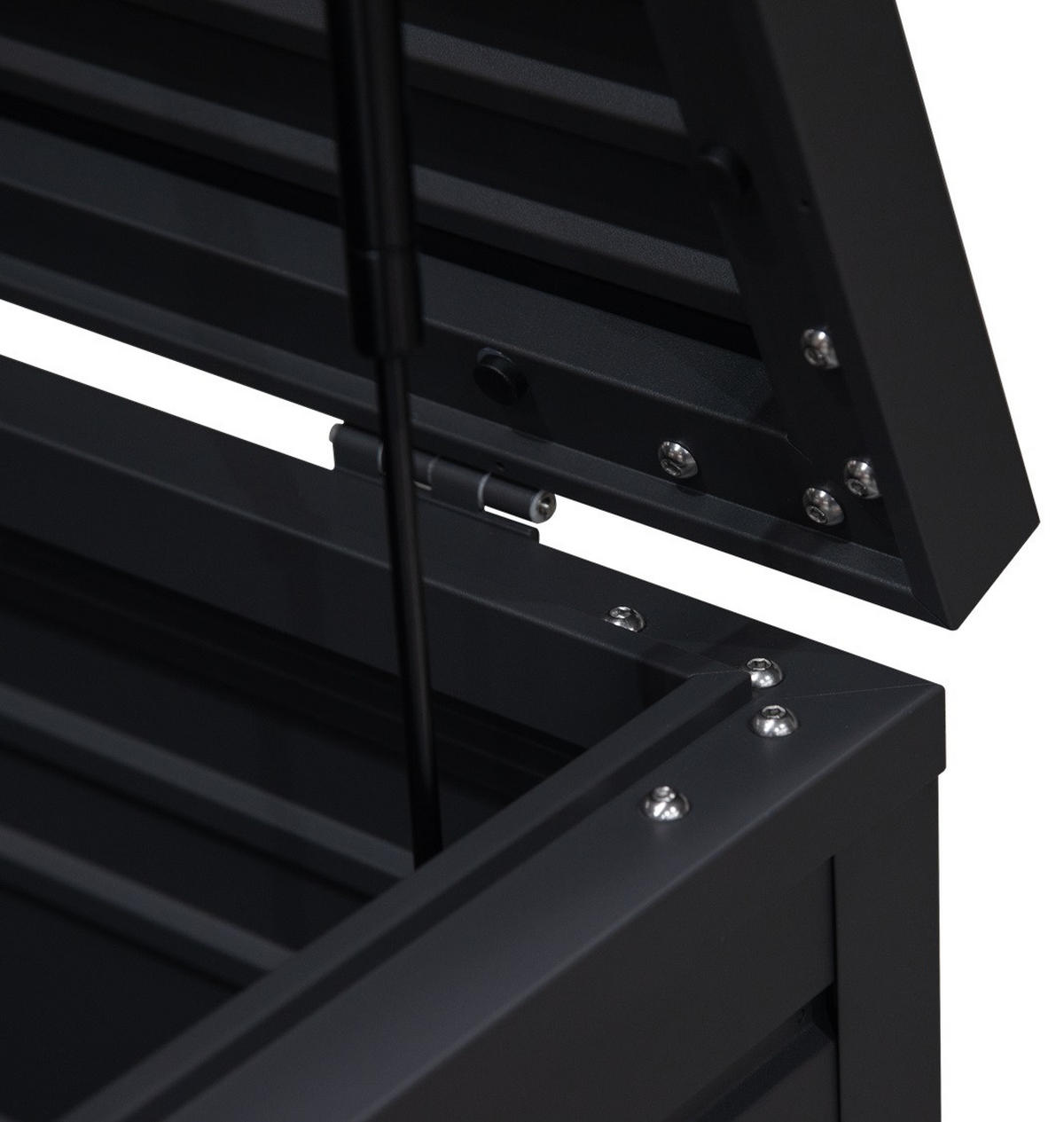 GARTENBOX 160/86/79 cm Aluminium 1050 L - Anthrazit, Metall (86/75/160cm) - WEIDE