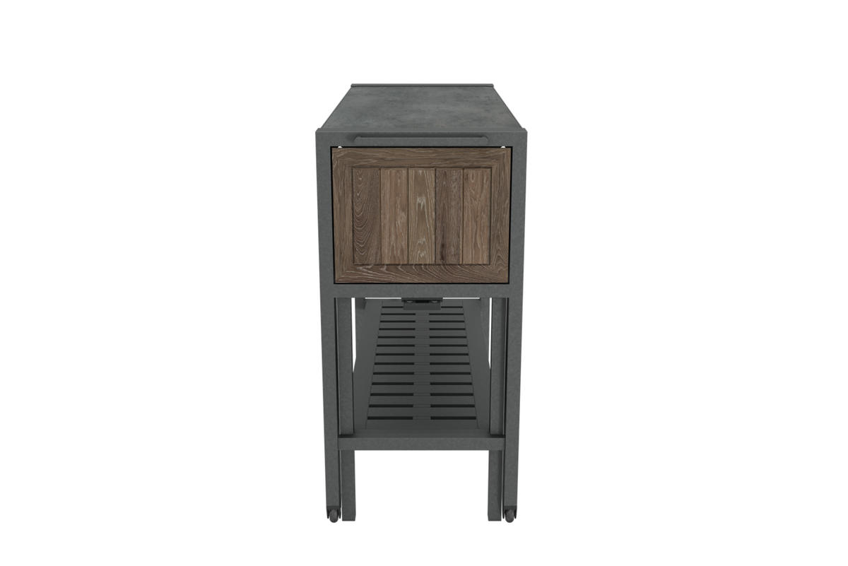 PARTYTISCH - Walnussfarben, Kunststoff (112/43/90cm) - Keter