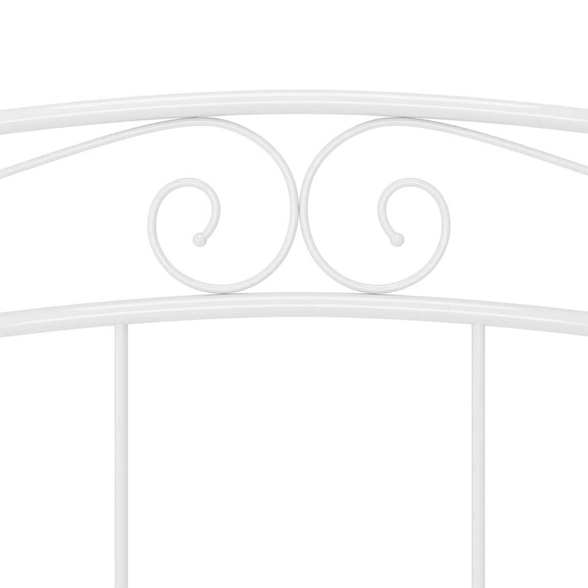 BETT Weiss Metall 140/200 Cm - Weiß, Holz (140/200cm) - vidaXL