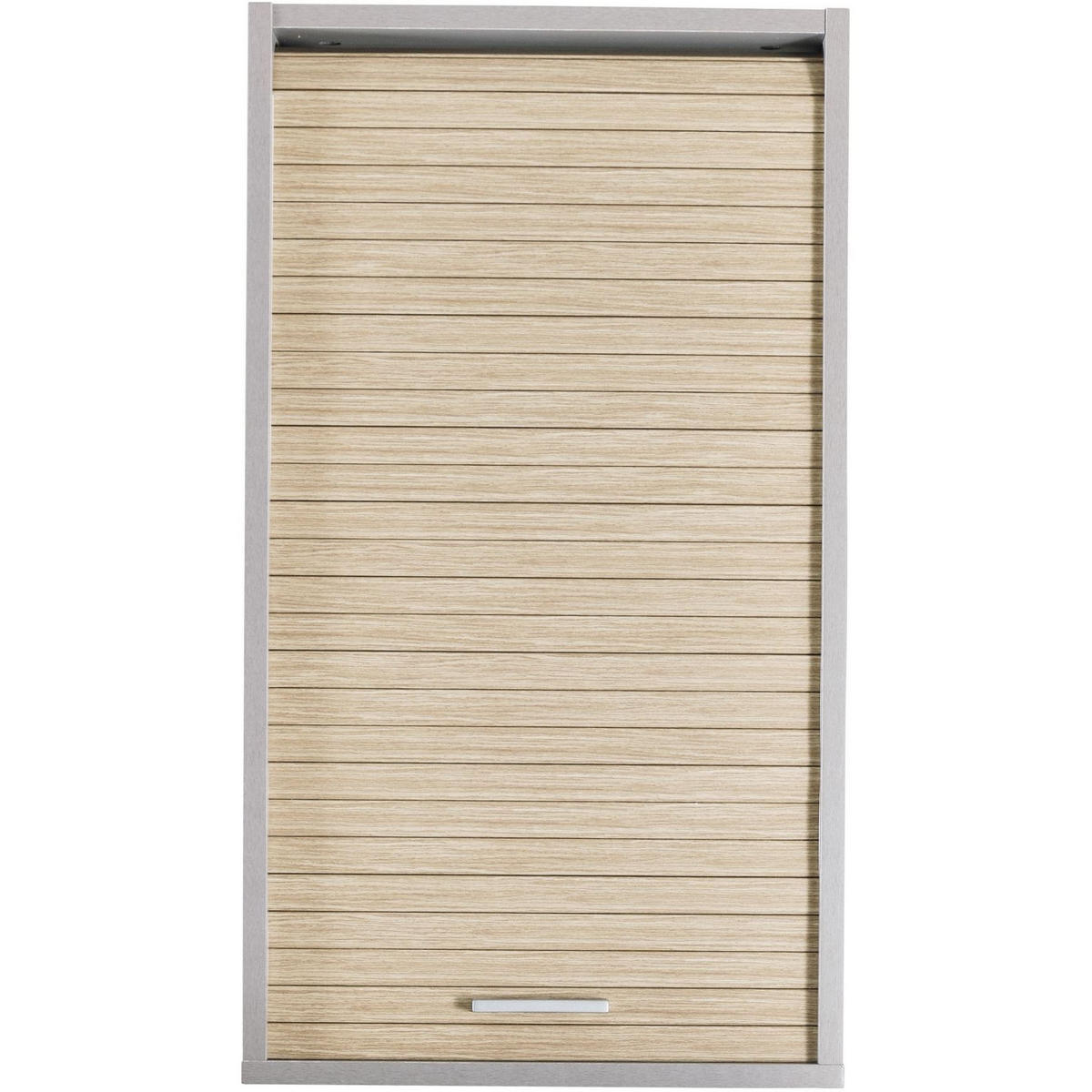 KÜCHENOBERSCHRANK mit Rolladentür 35/40/72cm - Alufarben, Holzwerkstoff (40/72/35cm) - Simmob