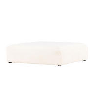 POUF, Davie, Beige, Stoff, 100 x 100 x 30 cm - Beige, Textil (100/30/100cm) - ebuy24