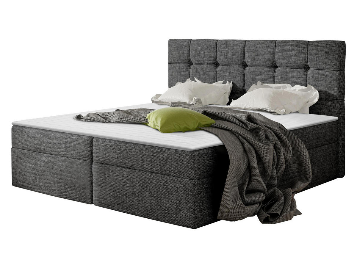 BOXBETT Nele - Greige, Holz/Holzwerkstoff (160/200cm) - MIRJAN24