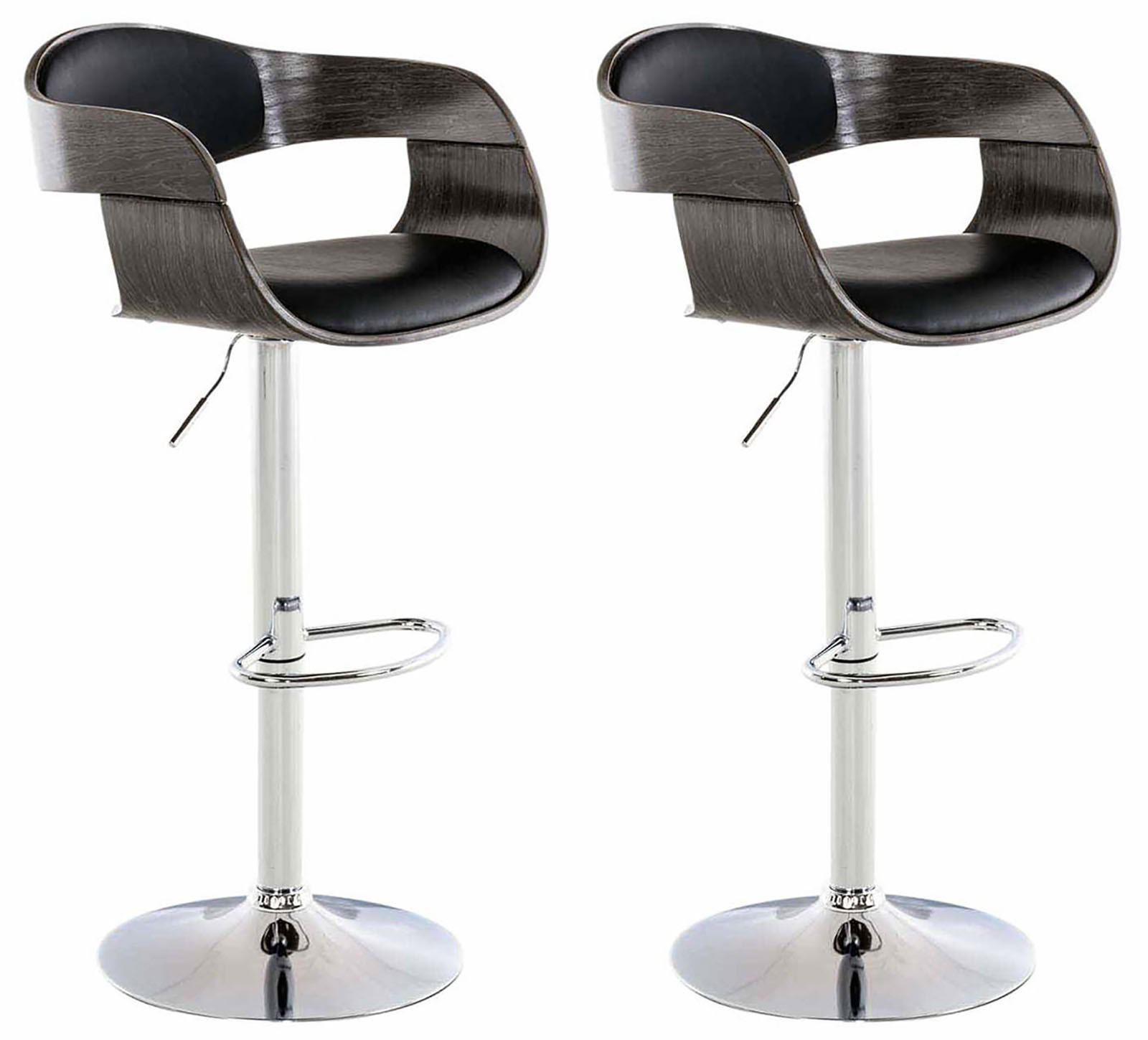 furnicato Barhocker Schwarz 50x88x48 cm