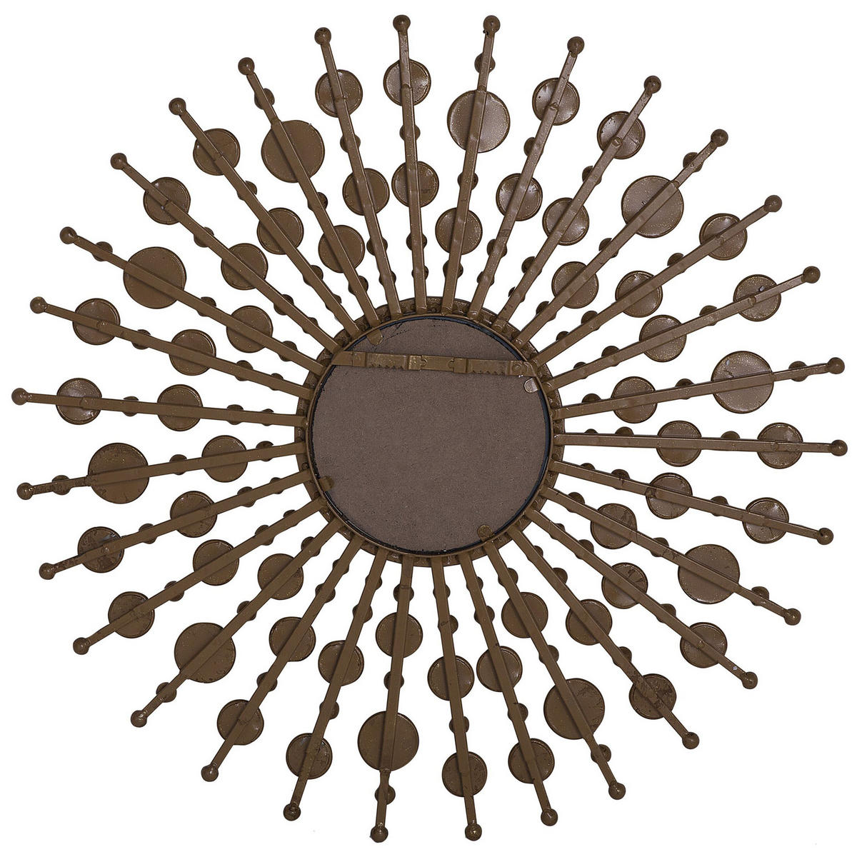 WANDSPIEGEL gold Sonnenform 70 cm Blois - Goldfarben, Metall (70/70/3cm) - Beliani