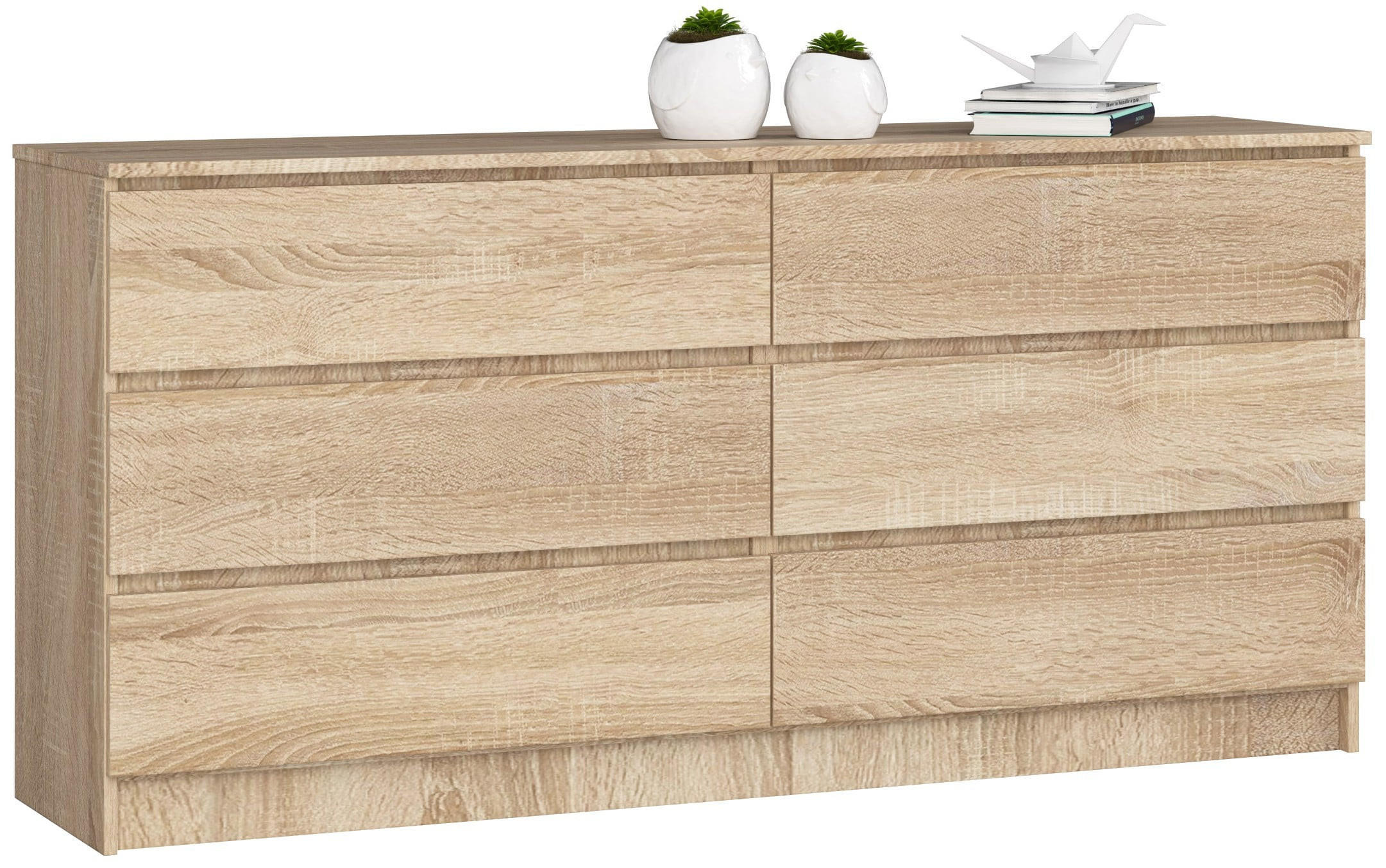 KOMMODE Eiche Sonoma 77/160/40 - Sonoma Eiche, Holzwerkstoff (160/77/40cm) - RAUMHIRSCH FURNITURE