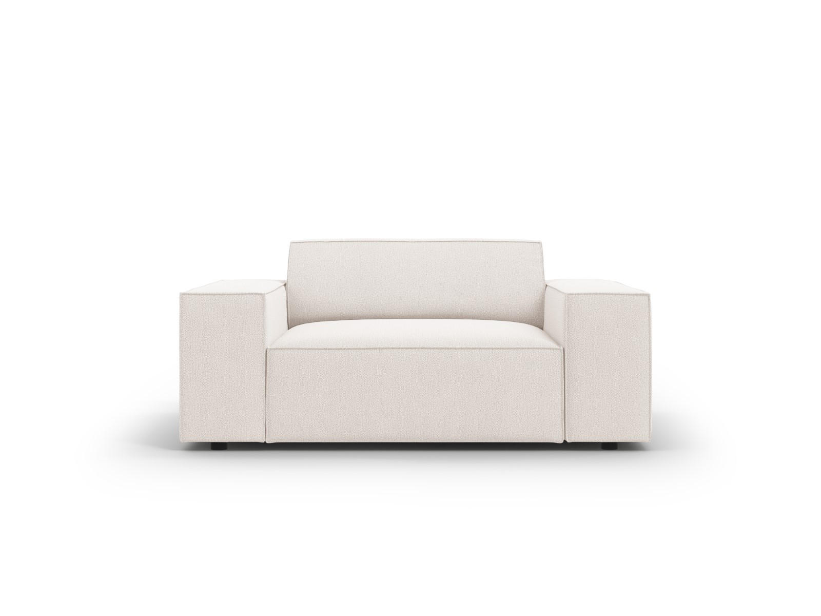SESSEL Jodie aus strukturiertem Stoff leichtes beige - Beige, Textil (102/70/124cm) - Micadoni