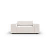 SESSEL Jodie aus strukturiertem Stoff leichtes beige - Beige, Textil (102/70/124cm) - Micadoni