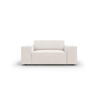 SESSEL Jodie aus strukturiertem Stoff leichtes beige - Beige, Textil (102/70/124cm) - Micadoni
