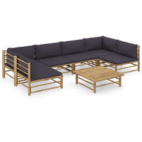 GARTENSET Reum 7-teilig - Grau, Naturmaterialien - Nettlife