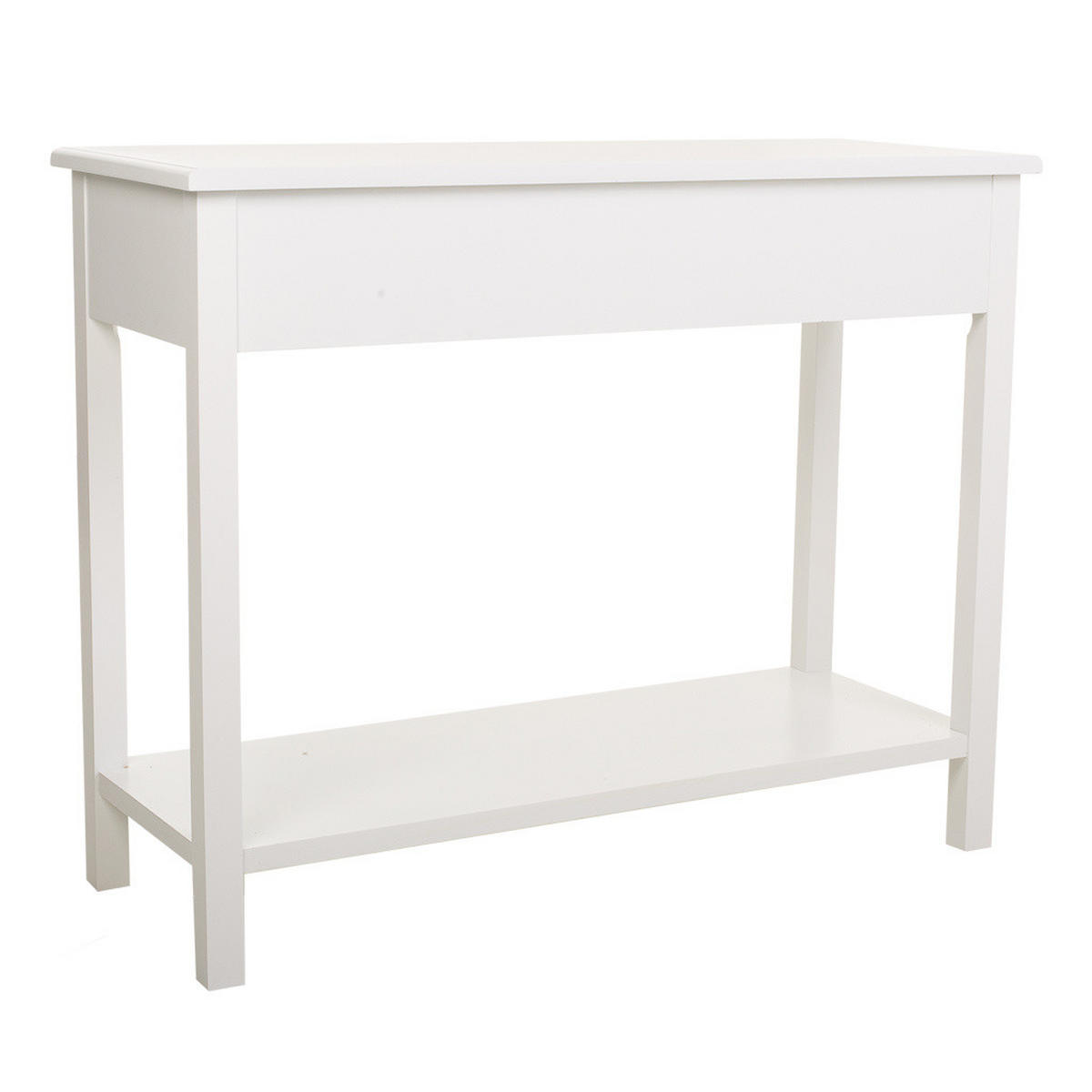 KONSOLENTISCH aus Holz, weiß, 100x40x80cm - Weiß, Holz (40/100/80cm) - Wanderlust