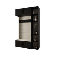 GARDEROBEN-SET 236,7/140/47 - Beige/Goldfarben, Holz/Metall (140/236.7/47cm) - Abiks Möbel