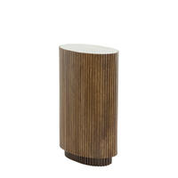SÄULE Dumosi Braun 50/30/80 cm - Braun, Holz (50/30/80cm) - Light & Living