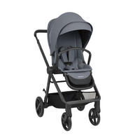 KOMBIKINDERWAGEN Mia 3 in 1 grau Babywanne Babyschale Wickeltasche Matratze - Grau, Metall (72/53/99cm) - Kikka boo