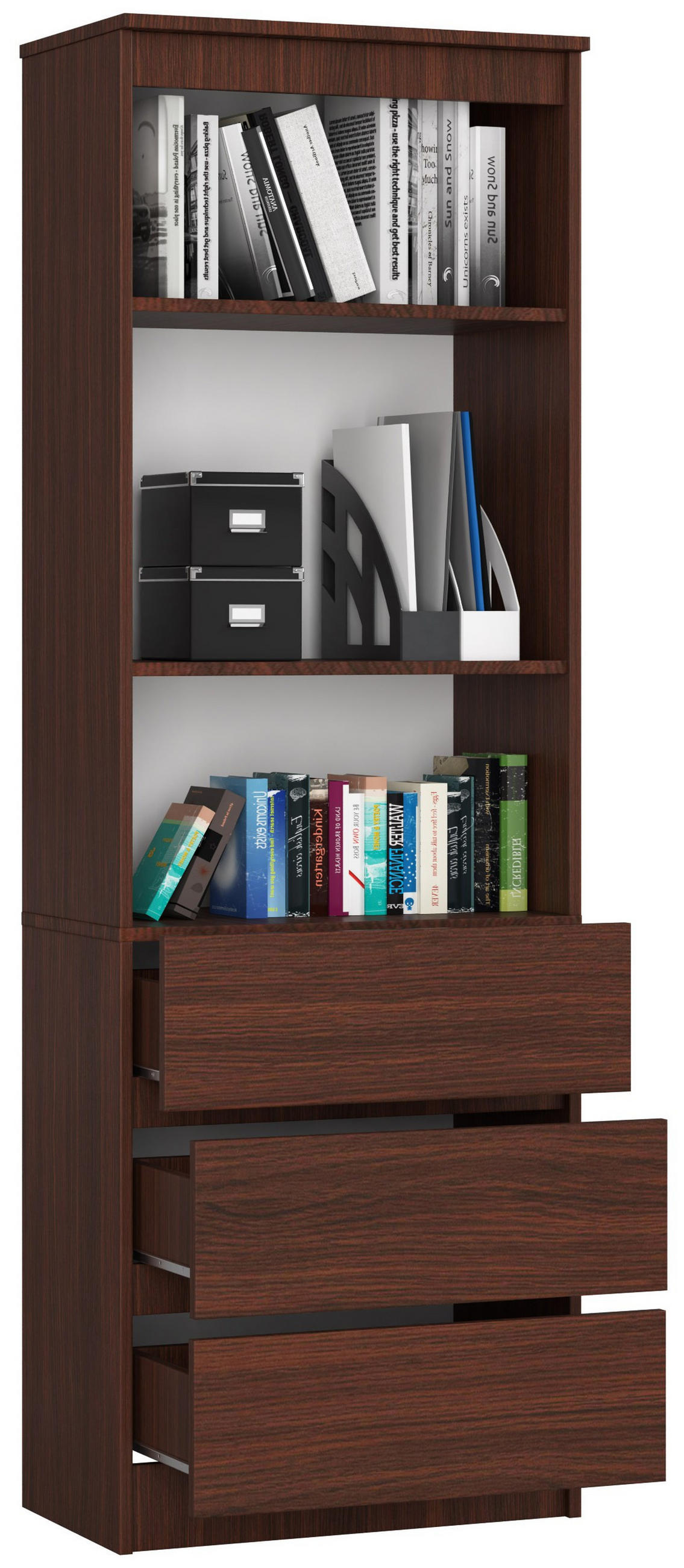 MEHRZWECKSCHRANK Wengefarben 60x180x35 cm - Wengefarben, Holzwerkstoff (60/180/35cm) - Akord