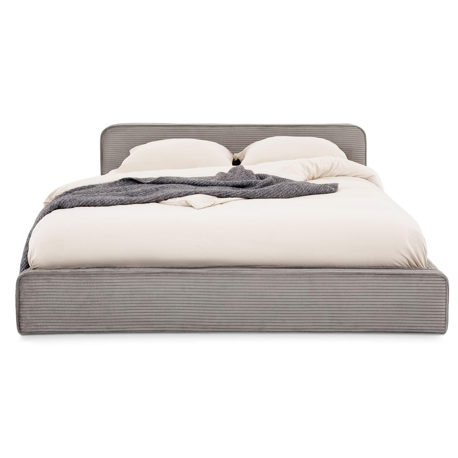 POLSTERBETT CURSIO 140x200 cm grau - Grau, Textil (140/200cm) - IDIMEX