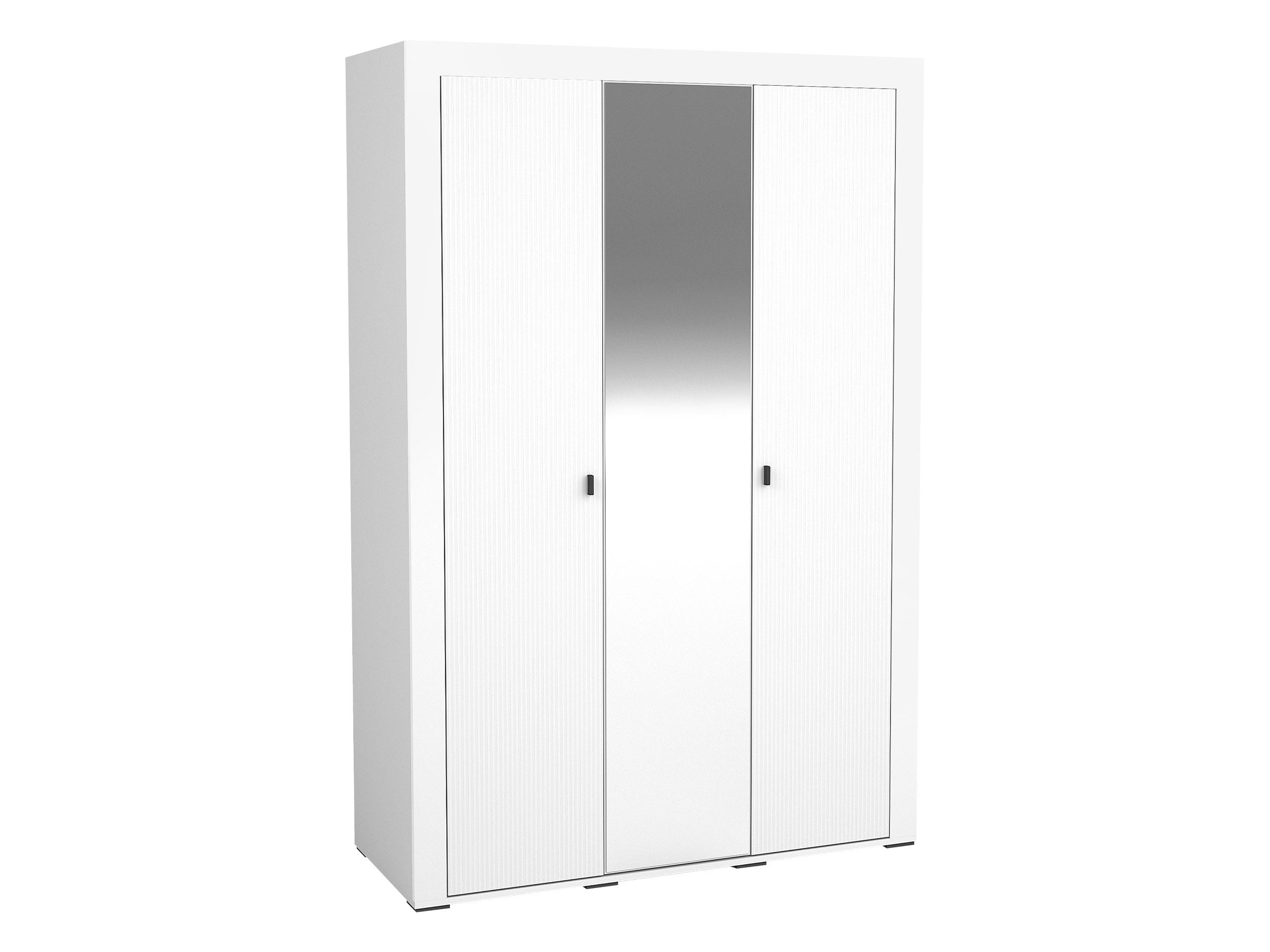 KLEIDERSCHRANK Mossa 3D MO02 - Schwarz/Weiß, Holzwerkstoff/Kunststoff (138/206/56cm) - MIRJAN24