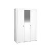 KLEIDERSCHRANK Mossa 3D MO02 - Schwarz/Weiß, Holzwerkstoff/Kunststoff (138/206/56cm) - MIRJAN24