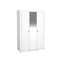 KLEIDERSCHRANK Mossa 3D MO02 - Schwarz/Weiß, Holzwerkstoff/Kunststoff (138/206/56cm) - MIRJAN24