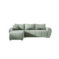 ECKSOFA MOLISA L Cosmic 16 Links mit Schlaffunktion - Hellgrün, Textil (245/145cm) - Bedante