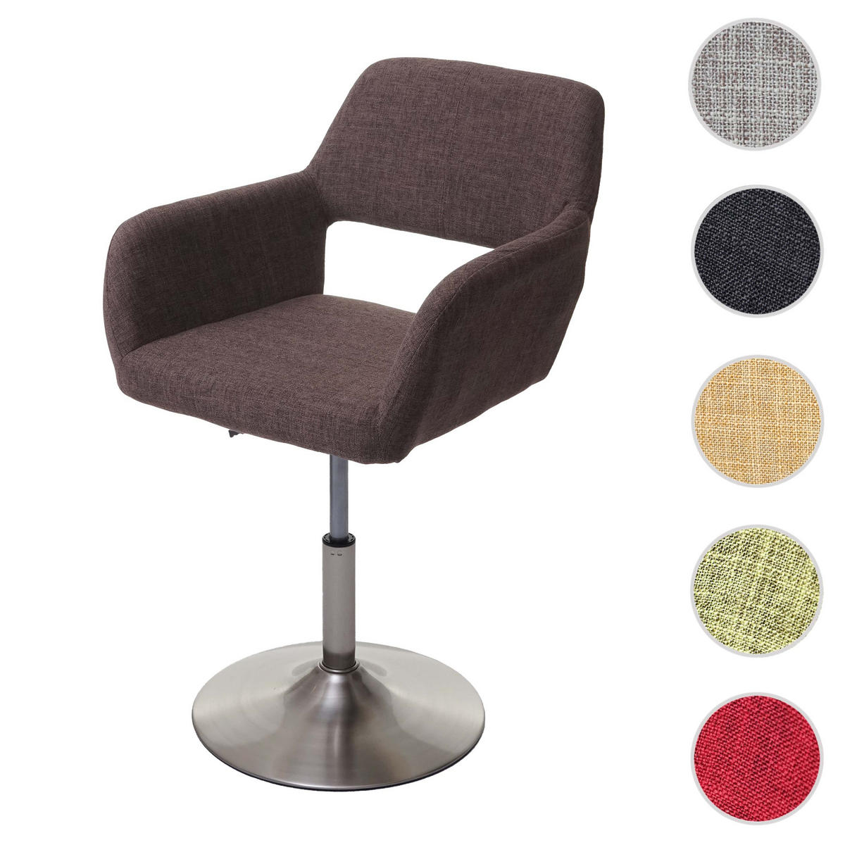 ESSZIMMERSTUHL Braun, Grau - Braun/Grau, Textil (58/89/55cm) - MCW