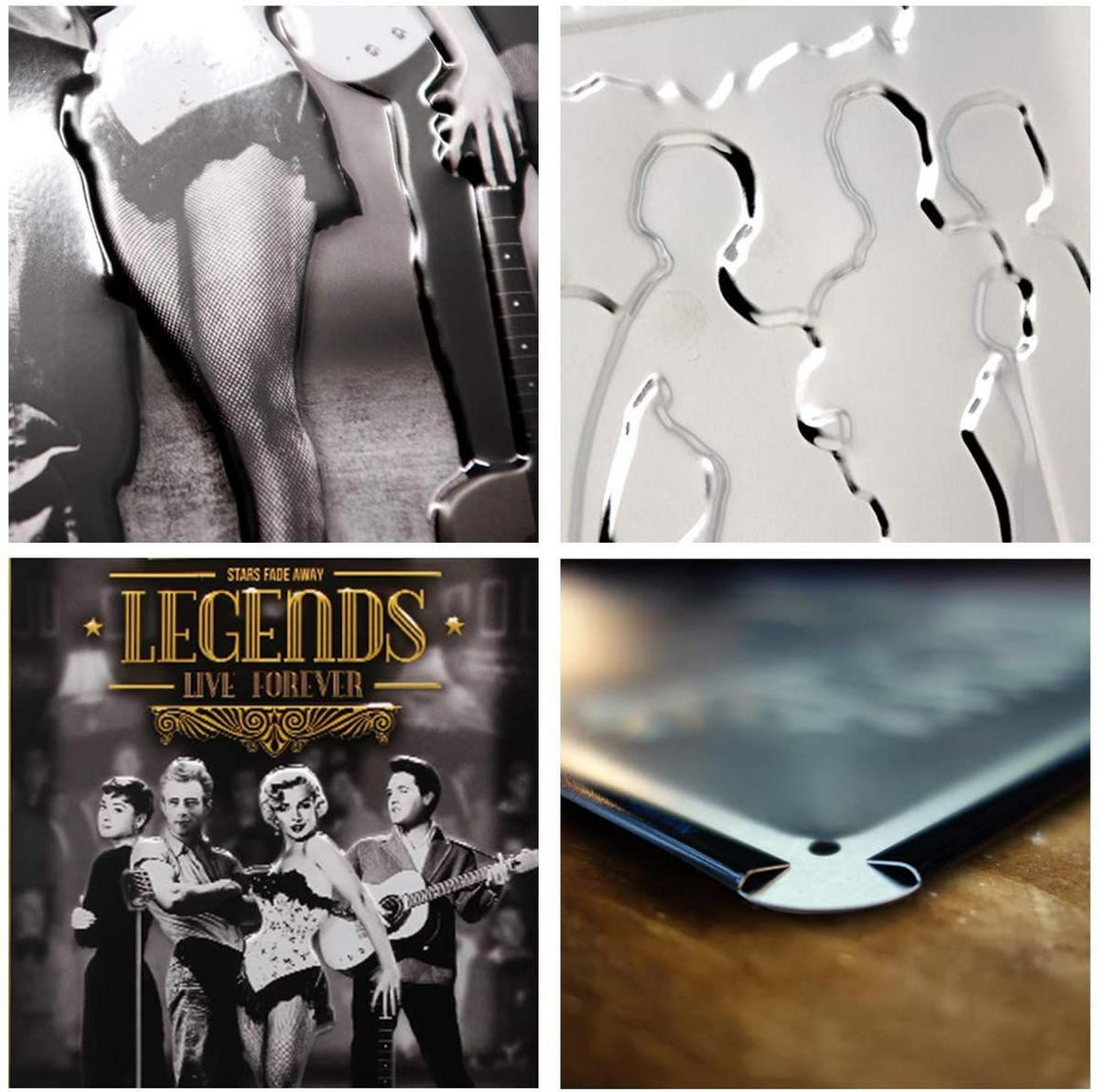 BLECHSCHILD 20/30 cm Celebrities Legends Live Forever - Multicolor, Metall (20/30/0.2cm) - Nostalgic-Art